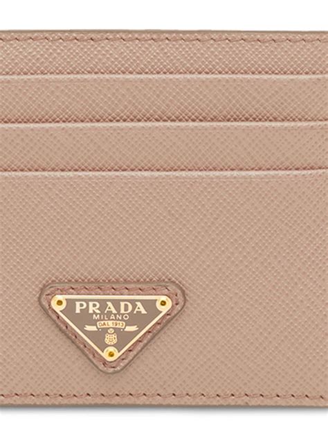 prada logo plaque card holder|PRADA .